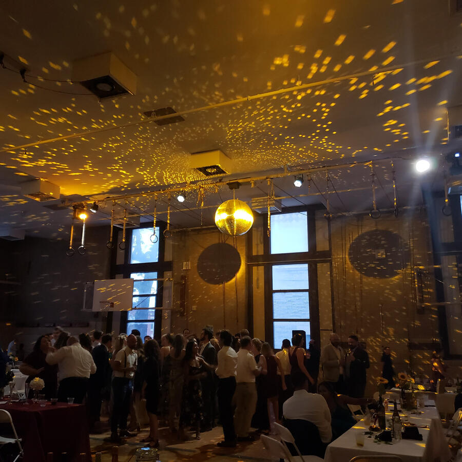 Disco ball at a Bok Wedding with DPNAK Events